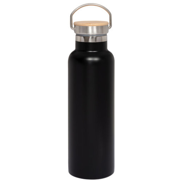 20oz Vacuum Insulated Water Bottle With Bamboo Lid Thumbnail
