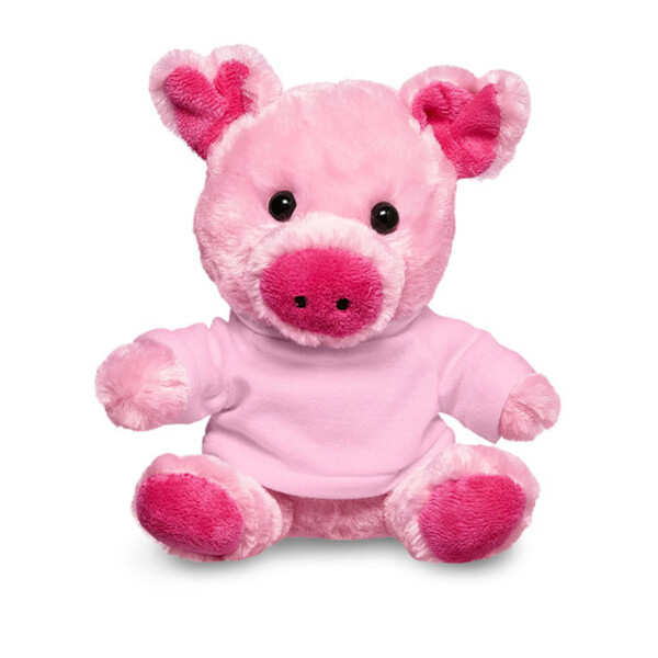 7" Plush Pig With T-Shirt Thumbnail