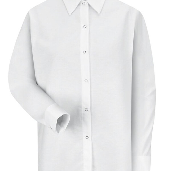 Women's Long Sleeve Specialized Pocketless Poplin Work Shirt Thumbnail