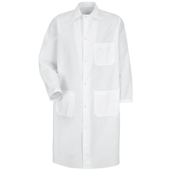 Unisex Butcher Coat with Exterior Chest Pocket Thumbnail