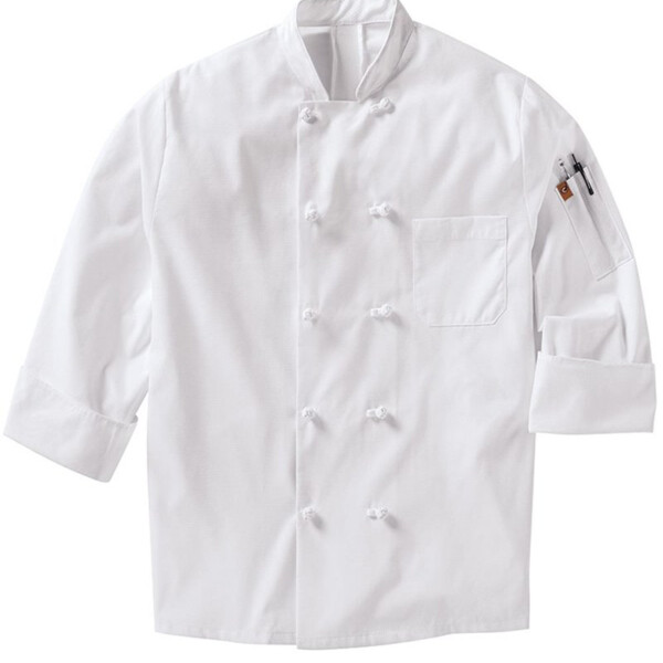 Mimix™ Ten Knot Button Chef Coat with OilBlok Thumbnail