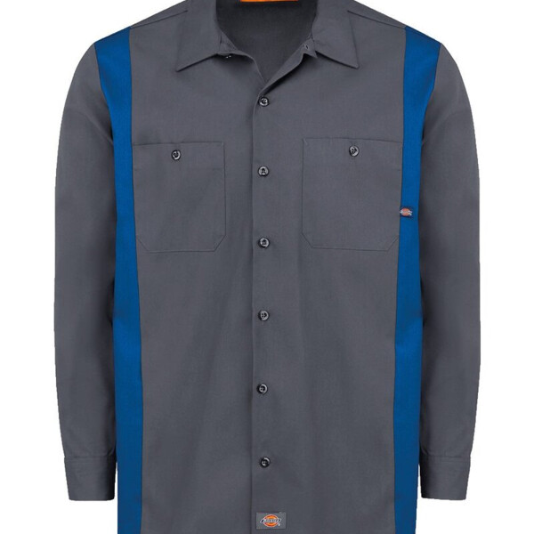 Men's Tall Industrial Colorblocked Long Sleeve Shirt Thumbnail