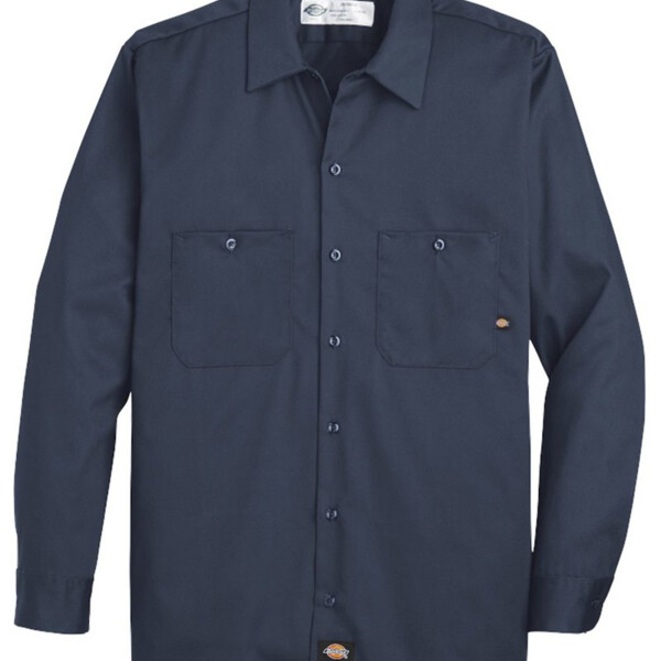 Men's Industrial Cotton Long Sleeve Work Shirt Thumbnail