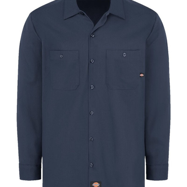 Men's Tall Industrial Cotton Long Sleeve Work Shirt Thumbnail