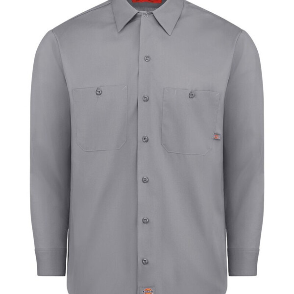 Men's Tall Industrial Long Sleeve Work Shirt Thumbnail