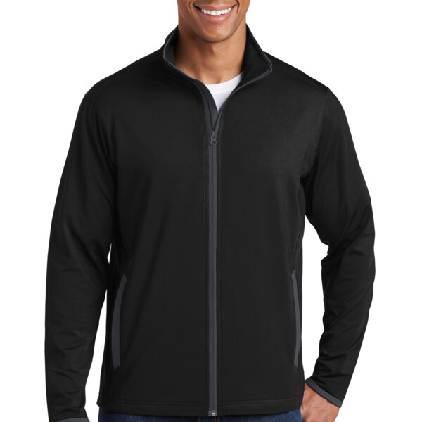 Sport Wick ® Stretch Contrast Full Zip Jacket Thumbnail