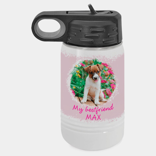 Printed Polar Camel 12oz Water Bottle - Sublimation Thumbnail