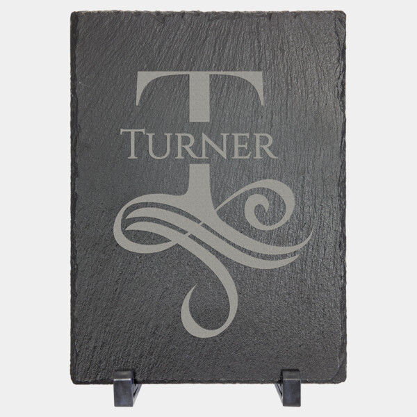 7" x 5" Rectangle Slate Decor with Plastic Feet Thumbnail