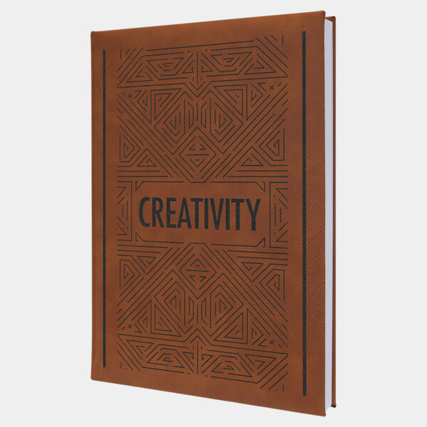 7" x 9 3/4" Leatherette Journal with Lined Notepad Thumbnail